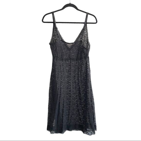 Intimates Sleeveless Lace Nightgown Nightdress Lingerie Intimates Black M - Picture 4 of 8